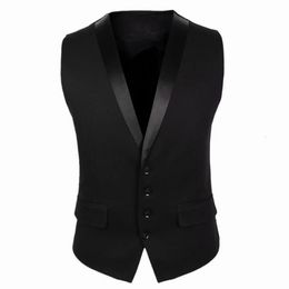 Arrival fashion Gilet Homme Dress Vests Slim Fit Mens Suit Vest Male WaistcoatCasual Sleeveless Formal Business top Jacket 240119