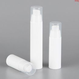 15ML 30ML 50ML X 30 White Airless Lotion Cream Pump Bottle Travel Cosmetic Skin Care Plastic Container Dispensergoods Ntwxs