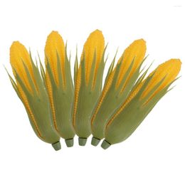 Decorative Flowers 5 Pcs Simulation Corn Artificial Model Po Props Fake Vegetables Realistic Ornaments Plastic