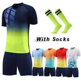 Fans Tops Tees Other Sporting Goods Men Kids Survetement Football t-shirts Soccer Jerseys Sets Boys Football Training Uniforms Children Team Soccer Kits tracksuit