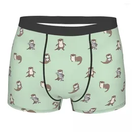 Underpants Otter Pet Lover Happy Life Design Breathbale Panties Man Underwear Comfortable Shorts Boxer Briefs