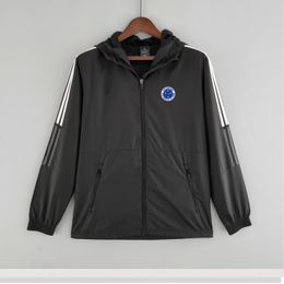 Cruzeiro Esporte Clube Men's jacket leisure sport Windbreaker Jerseys full zipper Hooded Windbreakers Mens Fashion coat Logo custom