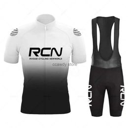 Men's Tracksuits Rcn Summer Mens Short Seve Cycling Jersey Sets Skinsuit Maillot Ropa Ciclismo Bicyc Clothing Bike Shirts Bicyc Mtb JerseyH24130