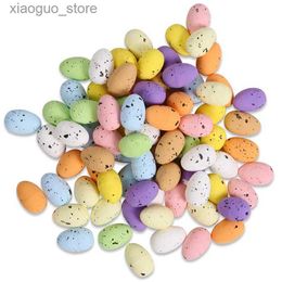 Other Event Party Supplies 100Pcs/Pack Foam Easter Eggs Easter Decorations DIY Accessories Painting Crafts Artificial Pigeon Eggs Easter Decor For Home 240130