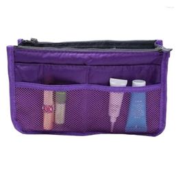 Storage Bags Travel Toiletries Bag Women Make Up Cosmetic Large Container Organizer Ladies Foldable Purse Clutch Tote