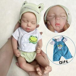 13 Loulou Boy Full Body Soft Solid Silicone Bebe Reborn Doll Handmade Realistic born reborn de silicone real cuerpo 240119