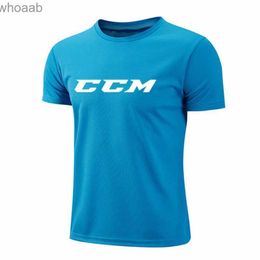 Men's T-Shirts Running Shirts Soccer Shirts CCM Mens Jersey Sportswear Mens Running T-Shirts Quick Dry Compression Sport T-Shirts Fitness Gym 240130