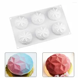 Baking Moulds 6 Cavity Diamond Shape 3D Silicone Mould For Cake Dessert Pastry Tool Wedding Decoration