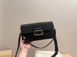 2024 New Tofu Bag Festival Limited Theme Designer Bag Original Quality Design Handbag Sparkling Leather Casual Shoulder Crossbody Bag