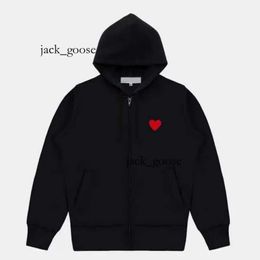 2023 Love Comme Des Garcon Hoodie Designer Play Letter Long Sleeve Pullover Women Red Heart Loose Sweater Clothing Cdgs Hoodie 382