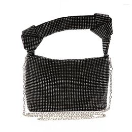 Evening Bags Women Designer Ladies Clutch Rhinestone Purse Knoted Sparkling Crystal Diamond Wedding Handbag Luxury Glitter Party Bag