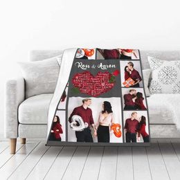 Customized Blankets with Photos Custom Family Picture Upload Personalized Adults Customize Blanket Birthday Customizable for Dad Mom Nana Kids Dogs Friends