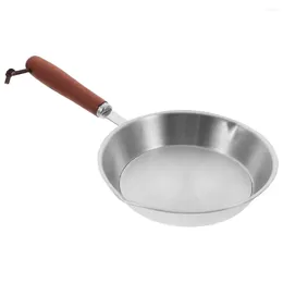 Pans Stainless Steel Frying Pan Nonstick Skillet Kitchen Cooking