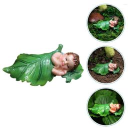 Garden Decorations Desktop Fairy Statue Ornament Baby Decor Angel Sculpture Resin Ornaments