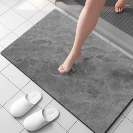 Bath Mats Diatomite Mat Super Absorbent Bathroom Non-slip Rug Shower Room Entrance Doormat Toilet Foot Carpet