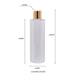 250ml x 25 Empty Shampoo Plastic Bottles Screw Press Caps DIY 250cc Lotion PET Bottle Packaging Bottles Xrsng