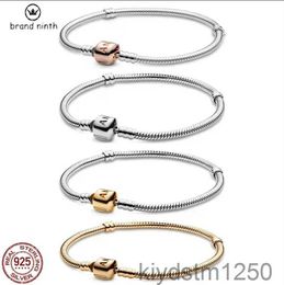 925 Silver for Charms Jewelry Beads Pendant Diy Classic Bracelet Rose Gold Bucket Clasp Rjay