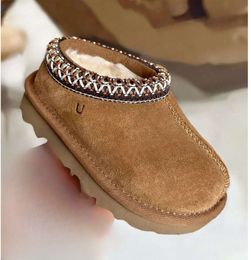 Kids Boots Toddler Tasman Slippers Tazz Baby Shoes Chestnut Fur Slides Sheepskin Shearling Classic Ultra Mini Boot Winter Mules Slip-on Suede Booties 3316UI