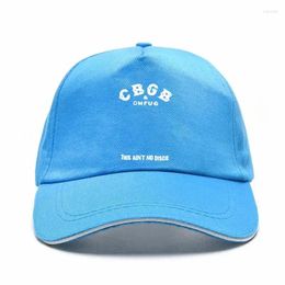 Ball Caps IMPACT CBGB & OMFUG Men's No Disco Sunscreen Baseball Cap Black Bill Hats Unisex Funny 2024 F