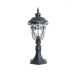 Wall Lamps European Style Outdoor Column Head Lamp Waterproof Courtyard Landscape Garden Villa Door Post