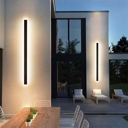 JML LED Wall Lamps IP67 Waterproof Outdoor Wall Washer Light Bar for Villa Courtyard Multi Size LED Bar Light239N