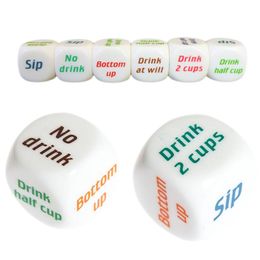 MENGXIANG Funny Adult Drink Decider Dice Party Game Playing Drinking Wine Mora Dice Games Party Favors Festive Supplies2449