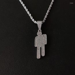 Pendant Necklaces Blohsh Necklace For Men Stainless Steel Human Fans Gift Punk Hip-hop Jewelry Korean Fashion272r