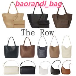 2024 the Row Designer Shoulder Bag Womens Half Moon Park Tote Luxurys Handbag Shop Lunch Bucket Bags Man Real Leather Pochette Crossbody Clutch Satchel Shopper