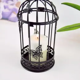 Candle Holders Large Birdcage Candlestick Creative Metal Crafts Holder Ornaments For Wedding Party Dinner Table Desktop Decoration Props