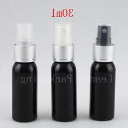 30ml X 50 Empty Black Mist Spray Plastic Bottle Mini Sprayer Travel Bottles For Men Refillable Container Bottles Perfumer Tin Cknou