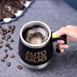 Mugs Automatic Self Stirring Magnetic Mug USB Rechargeable Creative Stainless Steel Coffee Milk Mixing Cup Blender Lazy Thermal2792