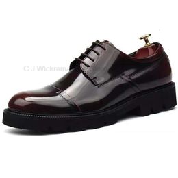 Italian Style Men's Oxfords Genuine Leather Handmade Wedding Party Dress Shoes for Men Lace-up Business Office Formal Derby Shoe