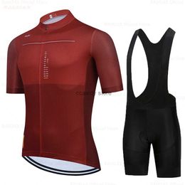 Men's Tracksuits New 2023Cycling Jersey Set Breathab Bicyc Clothing Riding Bike Clothes Short Seve Sports Cycling Ropa CiclismoH2421