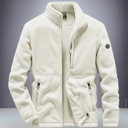 Mens Warehouse Jackets Winter Warm Coats Fleece Thick Hooded Casual Cotton Sportswear Plus Size Sweatshirts 240124