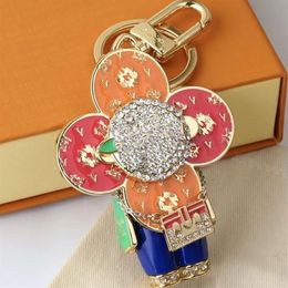 Sunflower keychains car charm fun designer keychain hundred match bag couple charm Top quality cute panda good3362