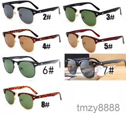 Summer Men Metal Sports Sunglasses Glass Lenses Driving Eyeglass Cycling Glasses Women Bicycle Windpoof Eyewear Fashion 10colors 2QLK