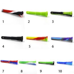 Silicone downstem Unbreakable Smoking Accessory 14mm Female 18mm Male Air Cut Smoking Dropdown For wholesale