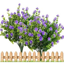 Artificial Flowers Outdoor Plant Shrubs Boxwood Plastic Leaves Fake Bushes Greenery Window Home Yard Garden Wedding Decor A10240 7288a