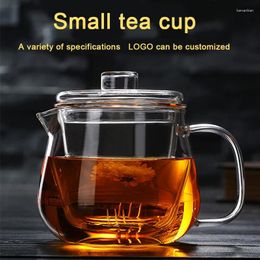 Wine Glasses (Can Engrave Logo) 750ML Heat-resistant Teapot Tea Cup With Handle Coffee Glass Beverage Breakfast