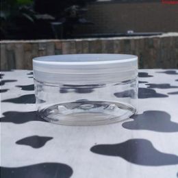 200ml Food storage Bottles & Jars 200g Clear Jar PET with white/clear/black PP Lid Cosmetic Manufacturer, thick basebest qty Fkltm