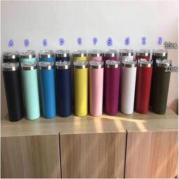 Skin Straight Tumblers Mugs Stainless steel Vacuum 30oz 20oz Cup for Drinks fashion 10 colors281b