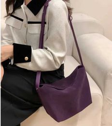 Evening Bags Cow Leather Tote Bag for Women Simple Solid Autumn Shoulder Bag 2024 Luxury Genuine Leather Underarm Bag Bolsa Mujer