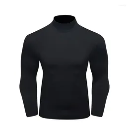 Men's T Shirts Cody Lundin Athletic Turtle Neck Long Sleeve Compression Turtleneck T- Shirt Quick Dry Top Active Elastic Baselayer