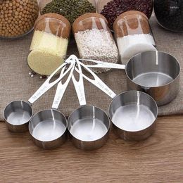 Measuring Tools 5Pcs Stainless Steel Spoons Cups Kitchen Baking Cooking Set Supplies 30/60/80/125/250ml