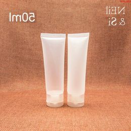 Refillable 50ml Plastic Squeeze Bottle Cosmetic Cleanser Hand Cream Soft Tube Shampoo Lotion Container Frosted Glossybest qualtity Ostlm