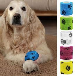 Dog Apparel Bandage Self Adhesive Wrap Injurie Leg Knee Brace Strap Multifunctional Pet Wound Care Accessories