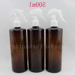 wholesale big capacity 500ml brown empty small mouse spray pump bottle,water bottles , plastic trigger sprayer pump container Okewi