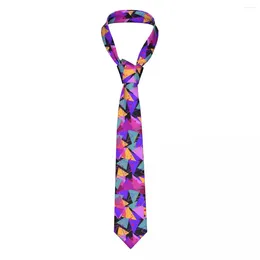 Bow Ties Mens Tie Classic Skinny Abstract Dots Geometric Neckties Narrow Collar Slim Casual Gift