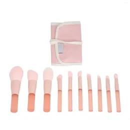 Makeup Sponges Mini Brush Set Waterproof Soft Portable Synthetic With Storage Bag For Wedding