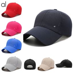 AL-0060 Yoga Hats Men's And Women's Baseball Caps Fashion Quick-drying Fabric Sun Hat Caps Beach Outdoor Sports Solid Color Shade